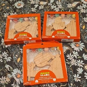New Colorful Paint-Your-Own Wood Characters Kit Christmas Holiday 3 Pack